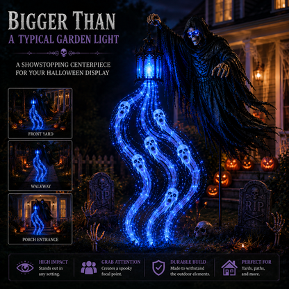🌎Ends Today: 70% OFF!🔥🎁💀The Grim Reaper’s Glowing Garden-A Spooky Halloween Yard Display