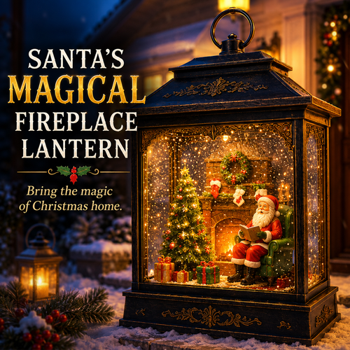 🌎Ends Today: 70% OFF!🔥🎅 Santa’s Magical Fireplace Lantern-🎄 Bring the Magic of Christmas Home