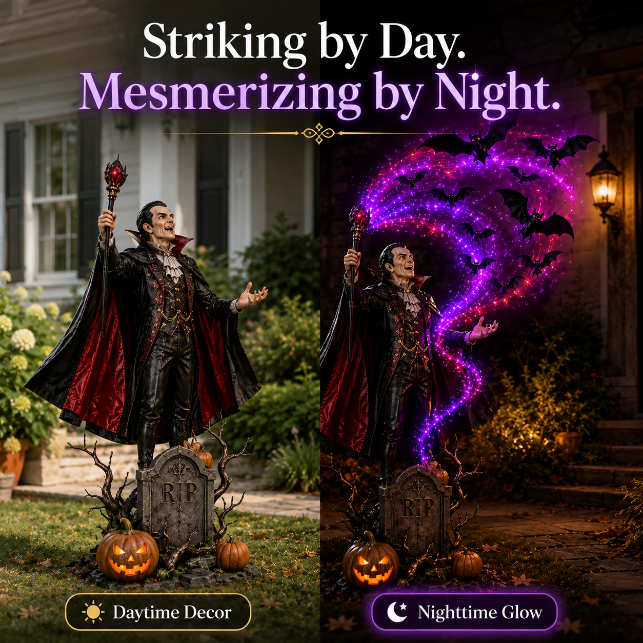 🎃🧛Today 49% OFF🦇Vampire Summoning Bats Garden Light