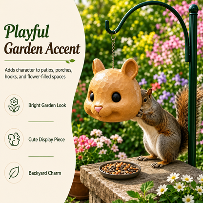 ✈️Last Day 50% OFF✨🐿️✨Funny Big-Head Squirrel Feeder – Turn Every Backyard Visit Into a Laugh🌿