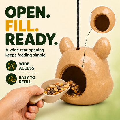 ✈️Last Day 50% OFF✨🐿️✨Funny Big-Head Squirrel Feeder – Turn Every Backyard Visit Into a Laugh🌿