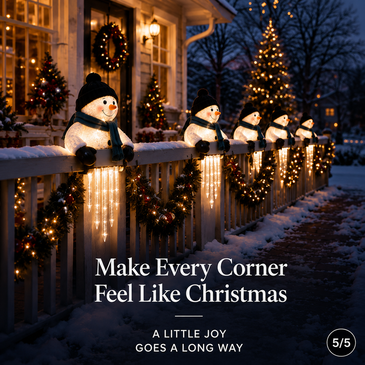 🔥 Today 49% OFF - ⛄❄️WinterGlow Snowman Icicle Light Decor