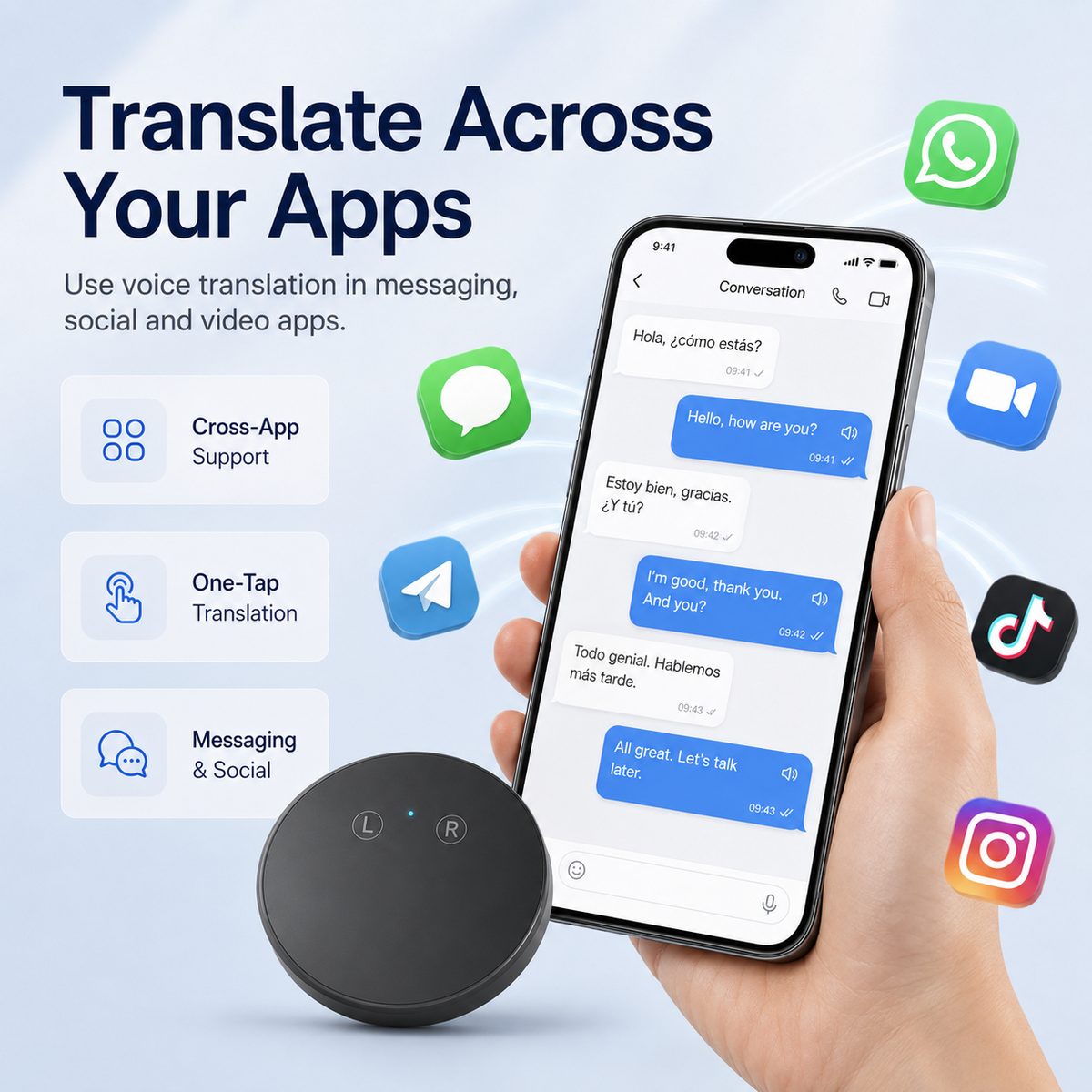 🔥LAST DAY 49% OFF🌍 AI Translator – 165+ Languages | Two-Way Voice for Work & Everyday Life