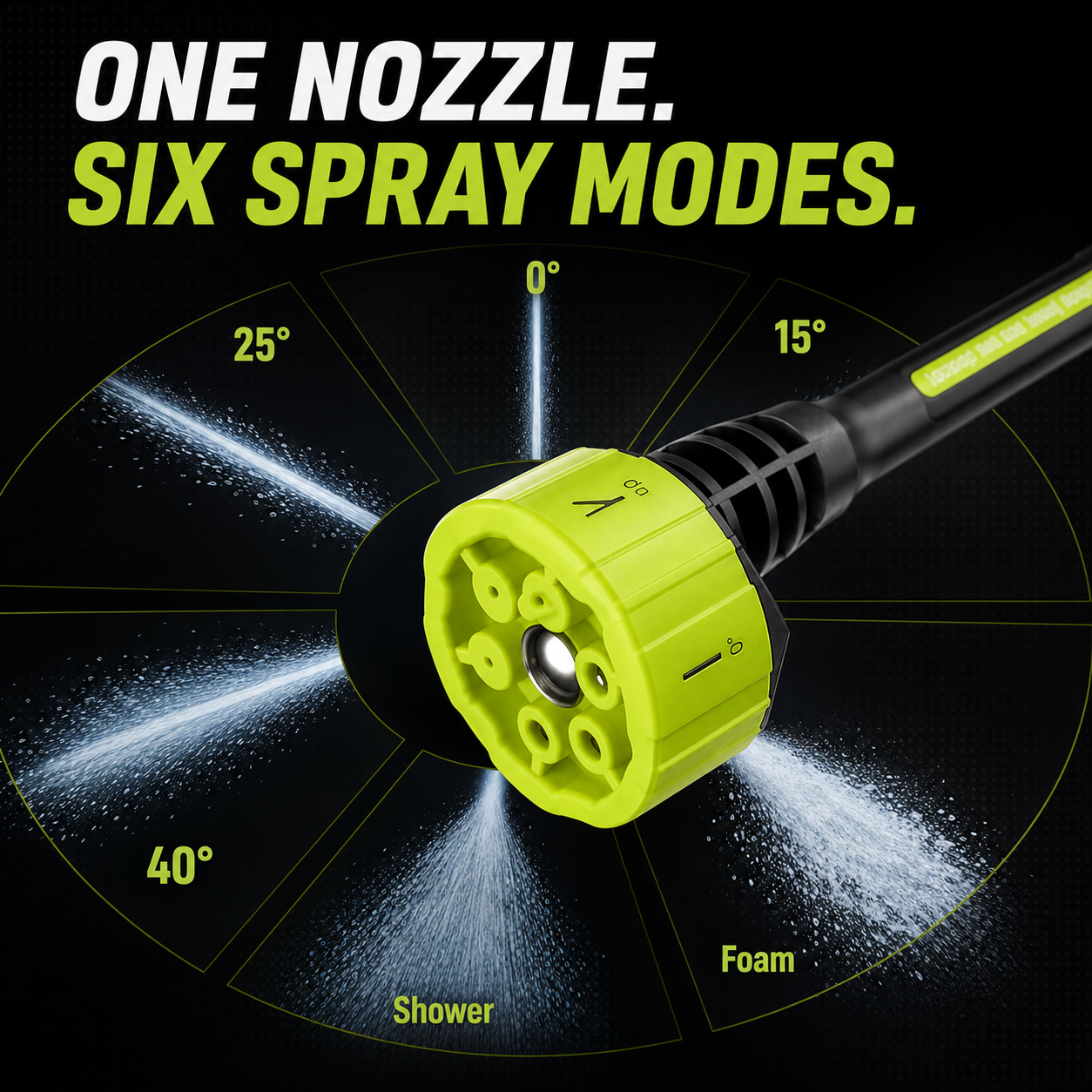 Cordless Portable Pressure Washer with 6-in-1 Nozzle