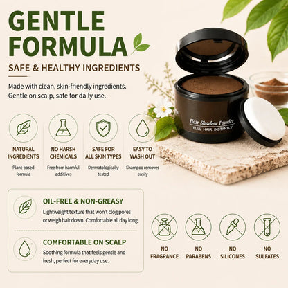 ✨Hairline Powder✨ Instant Concealer for Thinning Gray Hair, Windproof Sweatproof for Men & Women