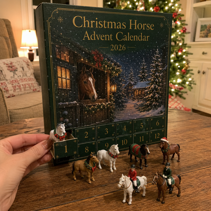 🏅Best Seller🐴 Christmas Horse Advent Calendar--24 Days of Horse Friends & Holiday Memories 🎄