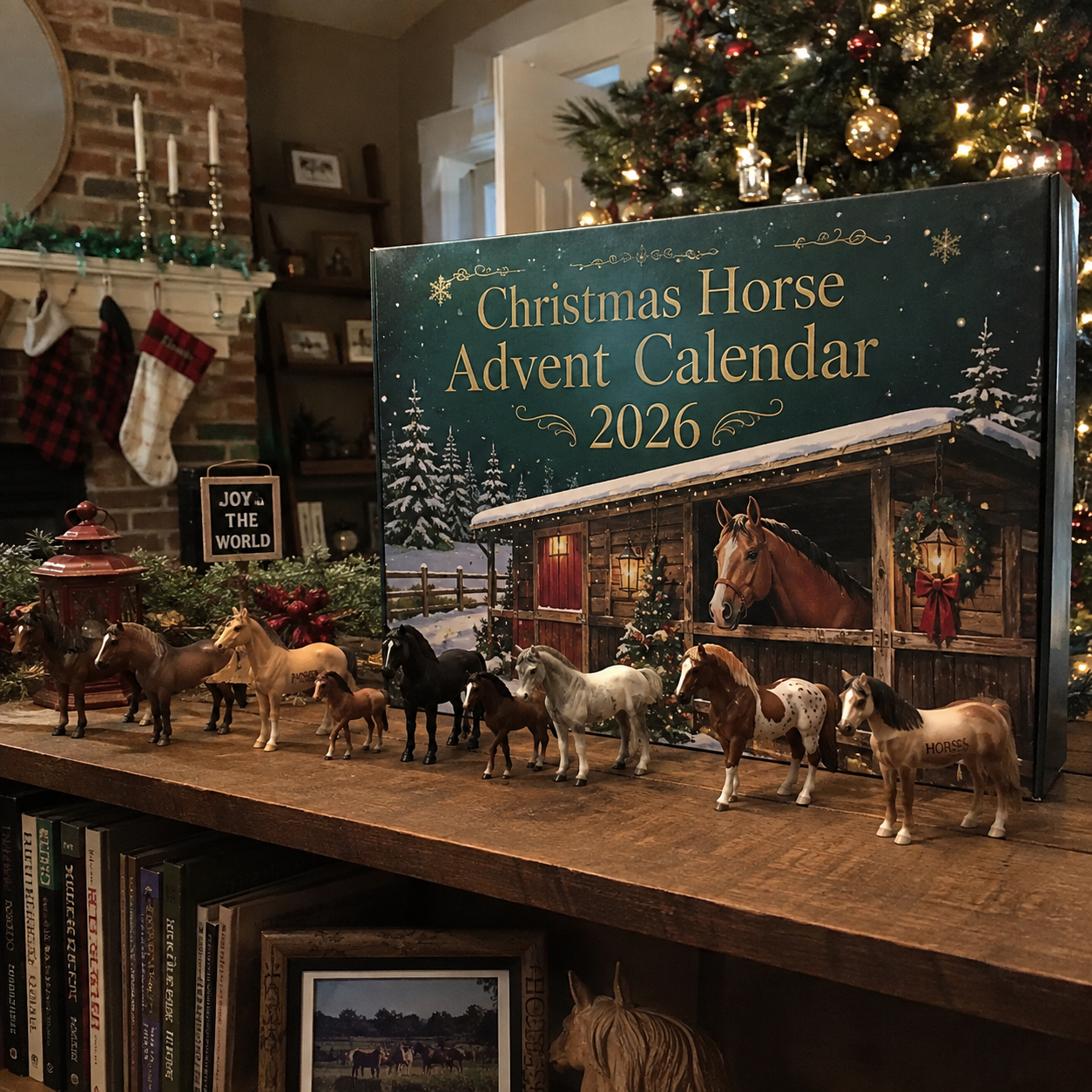 🏅Best Seller🐴 Christmas Horse Advent Calendar--24 Days of Horse Friends & Holiday Memories 🎄
