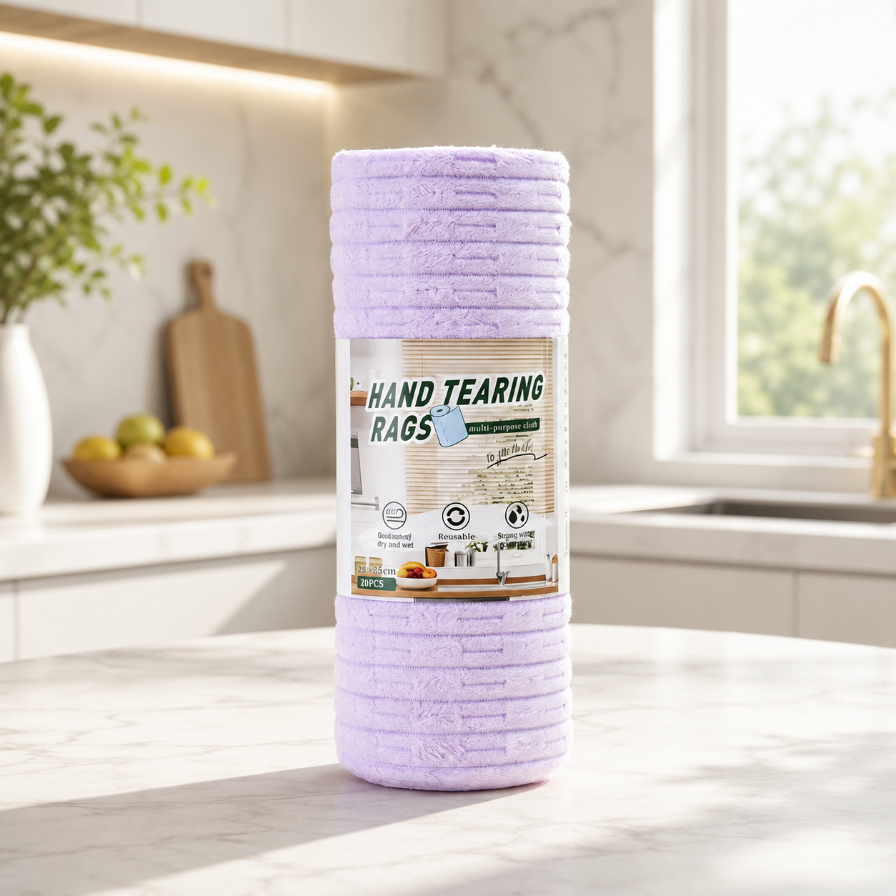 🏅Multipurpose Reusable Tear-Off Cleaning Cloth Roll