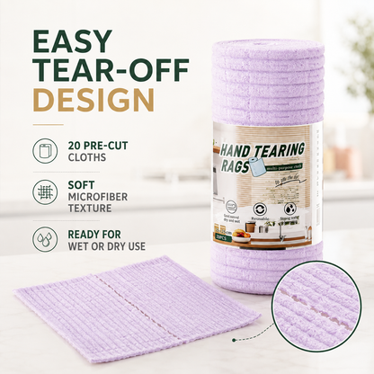 🏅Multipurpose Reusable Tear-Off Cleaning Cloth Roll