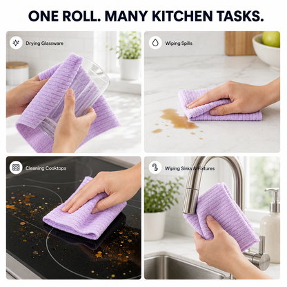 🏅Multipurpose Reusable Tear-Off Cleaning Cloth Roll