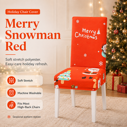 🎄Christmas Stretch Dining Chair Cover | Holiday Decor
