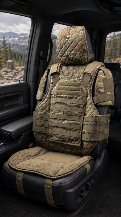 🏅2026 Best Seller🚙Rugged Truck Seat Cover – Tactical Storage, Seat Protection & All‑Day Comfort