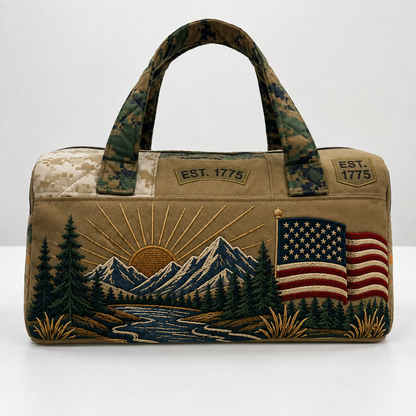 🎖️ Carry Your Military Pride Everywhere — Classic American-Style Travel Bag