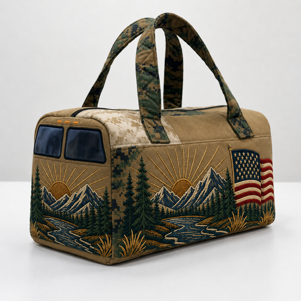 🎖️ Carry Your Military Pride Everywhere — Classic American-Style Travel Bag
