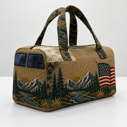 🎖️ Carry Your Military Pride Everywhere — Classic American-Style Travel Bag