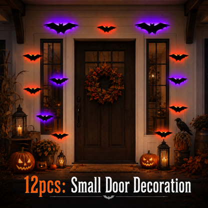 🦇✨ Transform Your Home Into A Halloween Scene! 🎃 3D LED Flying Bat Wall Decor | Create A Spooky Atmosphere In Minutes