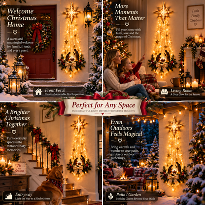 ✨Last Day 90% OFF✨✝️ Bethlehem Star of Faith™ – Lighted Nativity Wall Decor