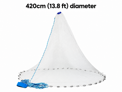 ✈️50% OFF Today!🎣Heavy-Duty Cast Net – Rapid Sinking Fishing Net