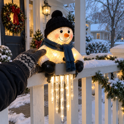 🔥 Today 49% OFF - ⛄❄️WinterGlow Snowman Icicle Light Decor