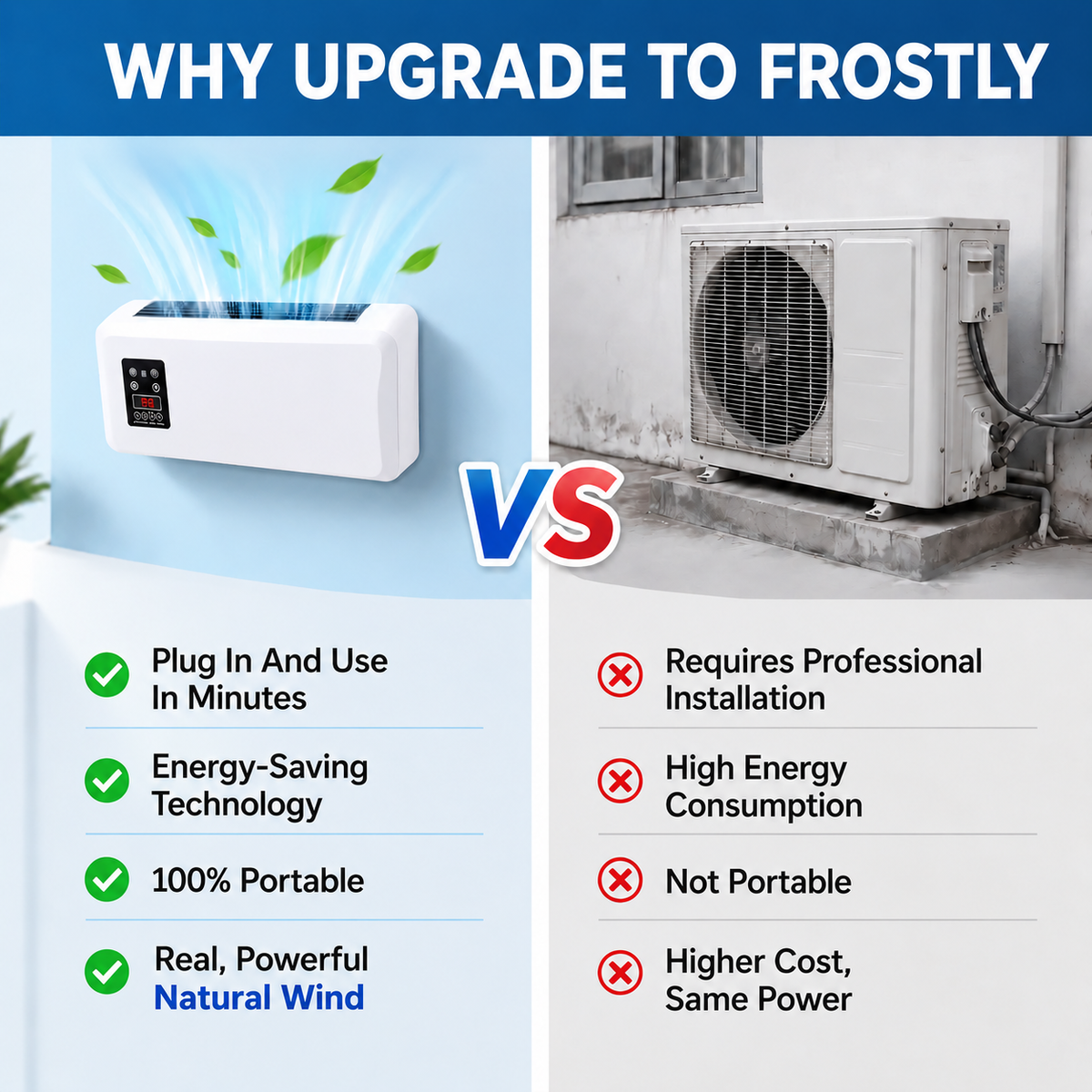 🔥Limited Discount🔥Ductless Portable Air Conditioners No Windows Needed