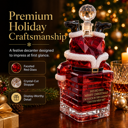 🎅 2026 Christmas Gift 50% Off--💥Santa Stuck in the Chimney Whiskey Bottle