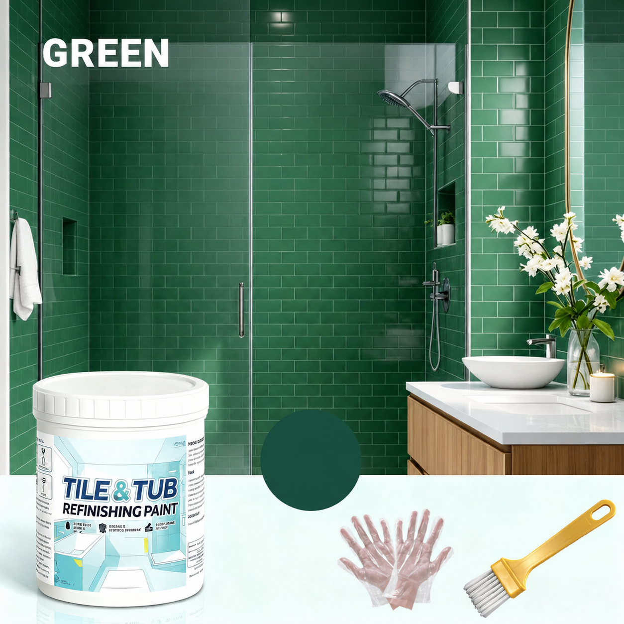 🔥Hot Sale - 58% OFF🔥Premium Tile & Tub Refinishing Paint Kit