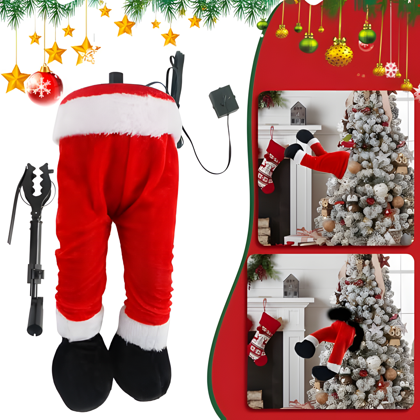 🏅2026 BestSeller | 🎅 Christmas Swinging Leg Ornament