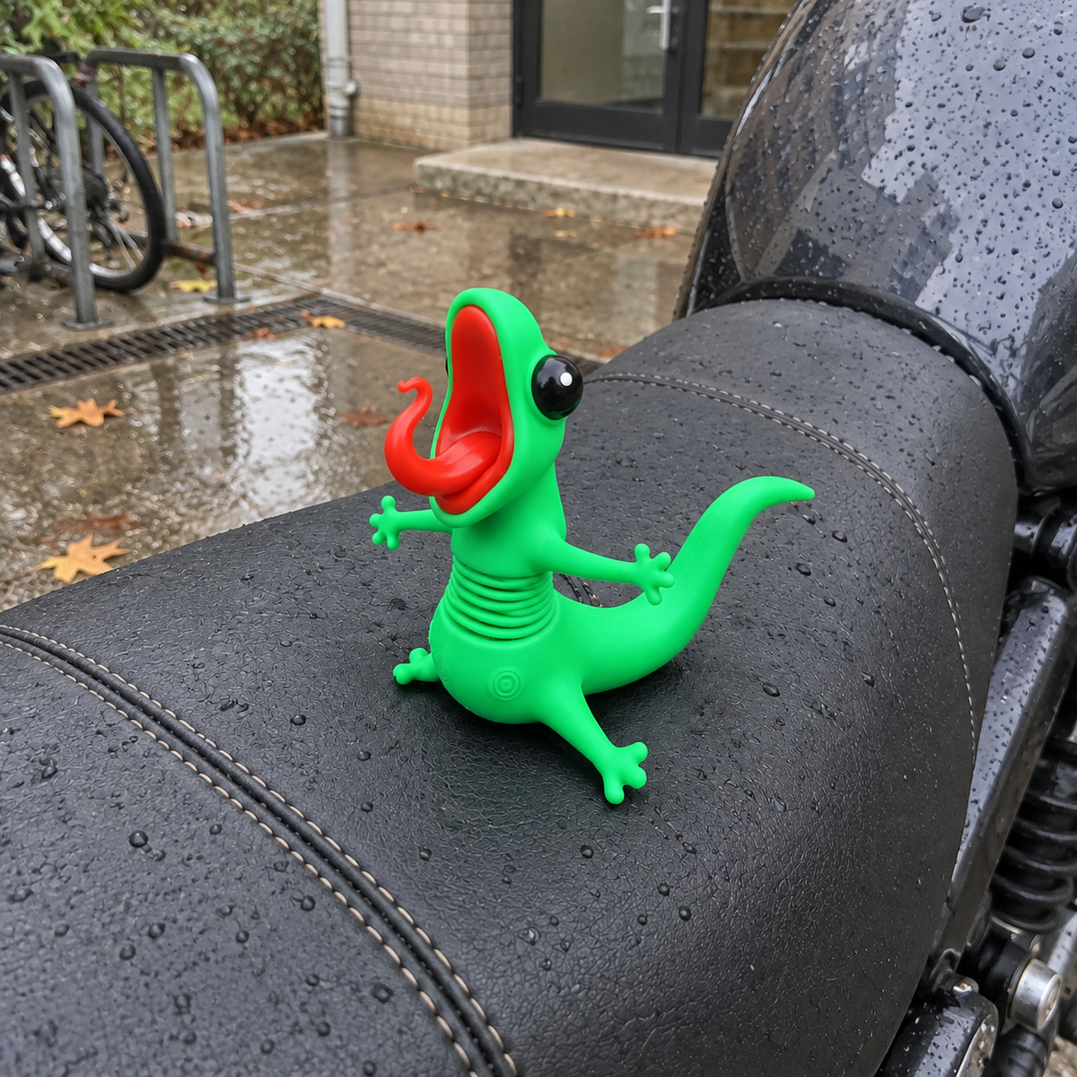 🦎🏍️ Roadside Lizard Buddy – Car & Motorcycle Decor