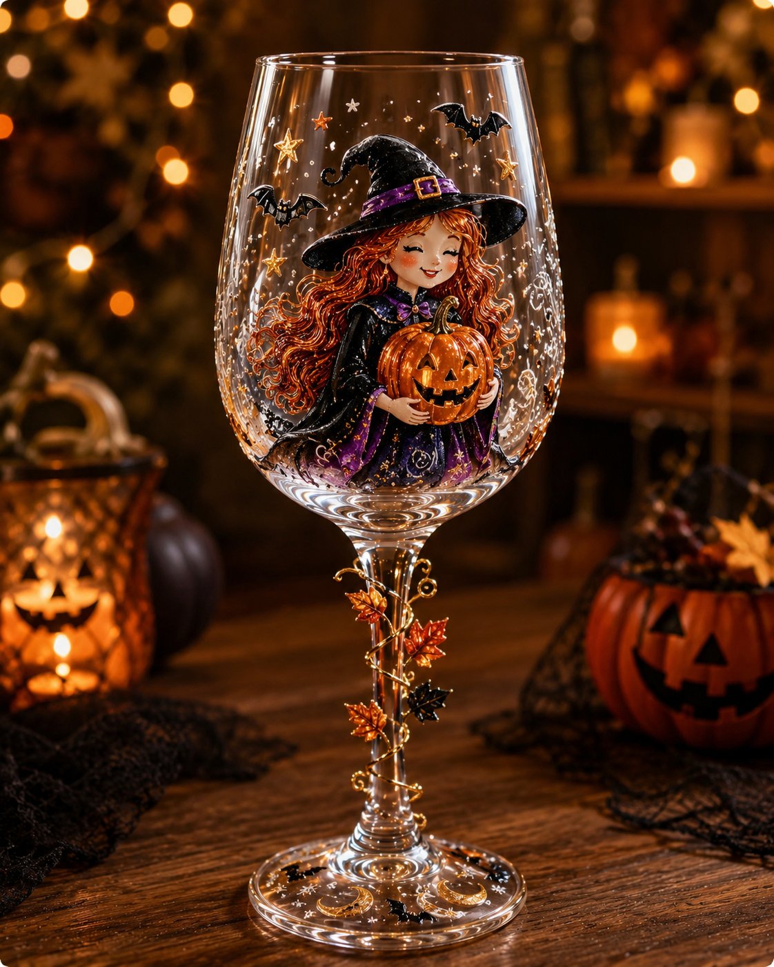 🎃 3D Halloween Goblet – Spooky Stemmed Glass