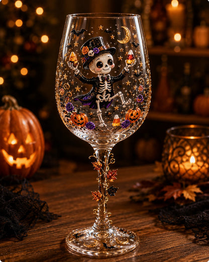 🎃 3D Halloween Goblet – Spooky Stemmed Glass