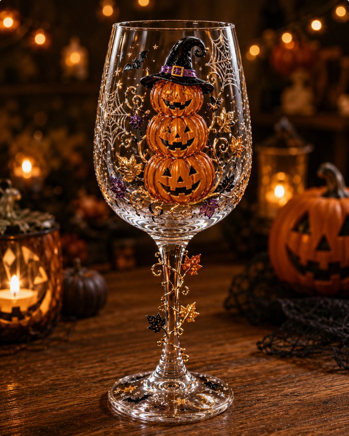 🎃 3D Halloween Goblet – Spooky Stemmed Glass