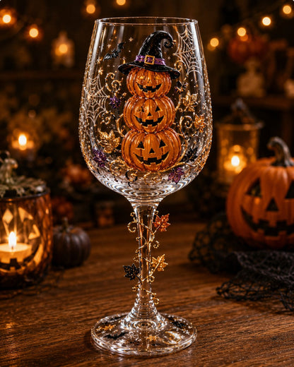 🎃 3D Halloween Goblet – Spooky Stemmed Glass