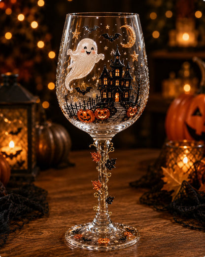 🎃 3D Halloween Goblet – Spooky Stemmed Glass