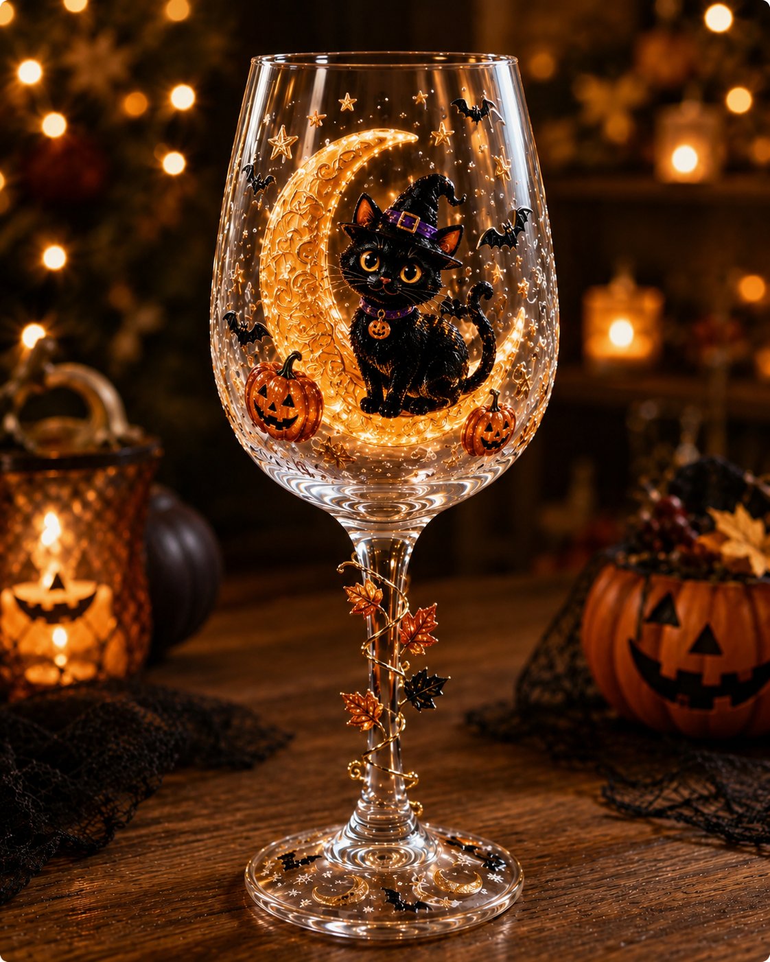 🎃 3D Halloween Goblet – Spooky Stemmed Glass