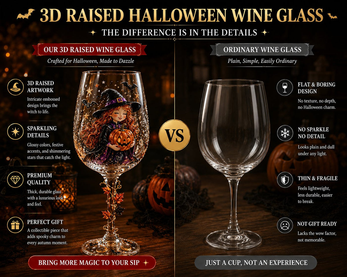 🎃 3D Halloween Goblet – Spooky Stemmed Glass