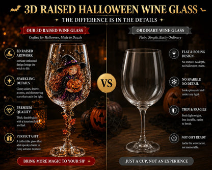 🎃 3D Halloween Goblet – Spooky Stemmed Glass