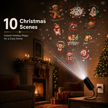 LAST DAY 50% OFF🔥HD CHRISTMAS SCENE PROJECTOR