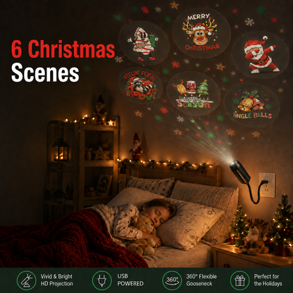 LAST DAY 50% OFF🔥HD CHRISTMAS SCENE PROJECTOR