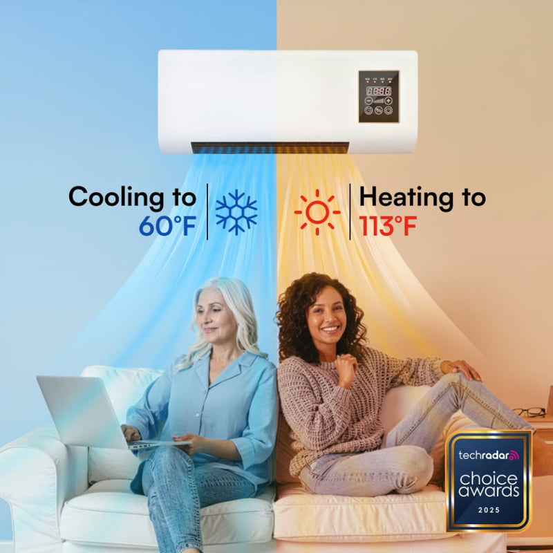 ❄️🔥 2-in-1 Wall-Mounted Heater & Air Cooler | Fast Cooling & Heating for Any Room