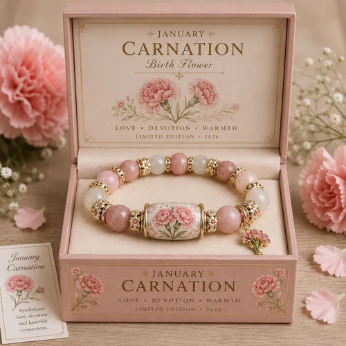✈️Last Day 50% OFF✨🌸 Birth Flower Blessing Bracelet | 2026 Limited Edition Only 8 Left