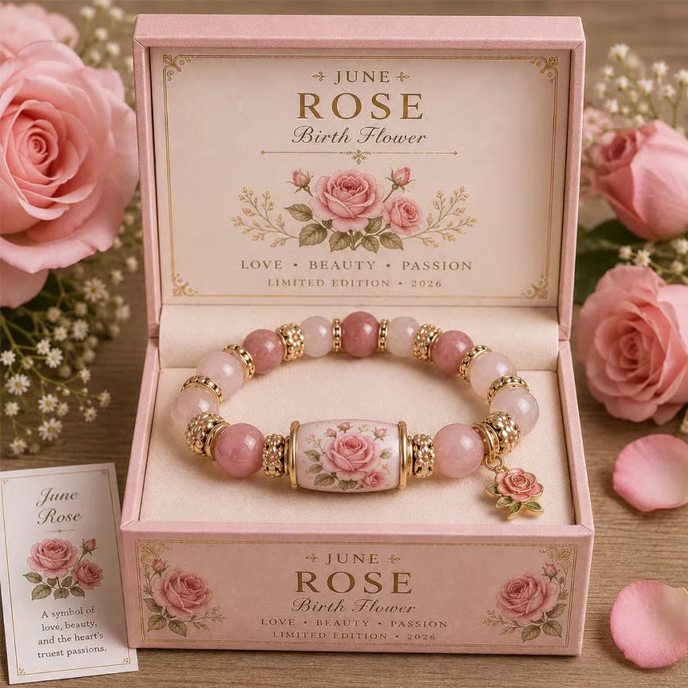 ✈️Last Day 50% OFF✨🌸 Birth Flower Blessing Bracelet | 2026 Limited Edition Only 8 Left