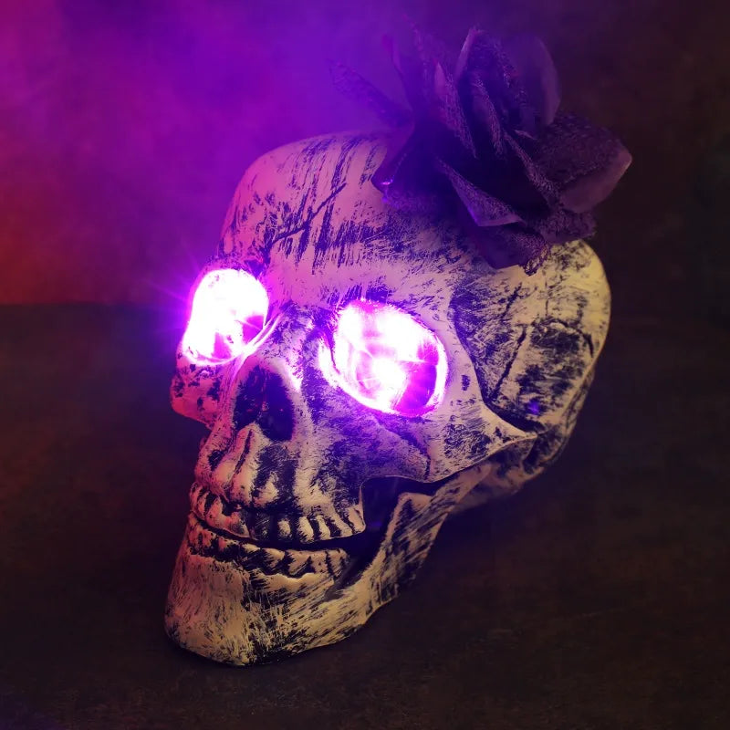 👻 Halloween Solar Skull & Skeleton Hands – The Creepiest Yard Decoration of 2026