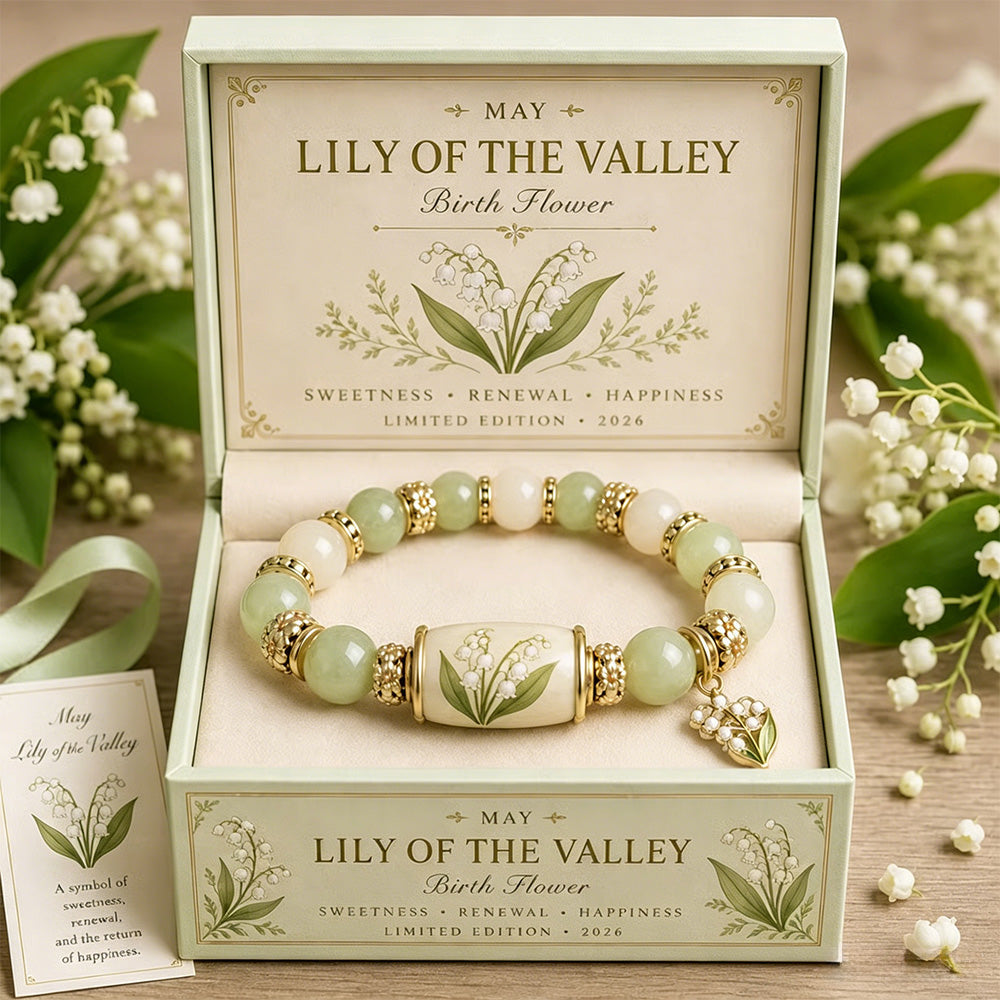 ✈️Last Day 50% OFF✨🌸 Birth Flower Blessing Bracelet | 2026 Limited Edition Only 8 Left