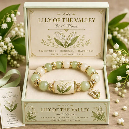 ✈️Last Day 50% OFF✨🌸 Birth Flower Blessing Bracelet | 2026 Limited Edition Only 8 Left