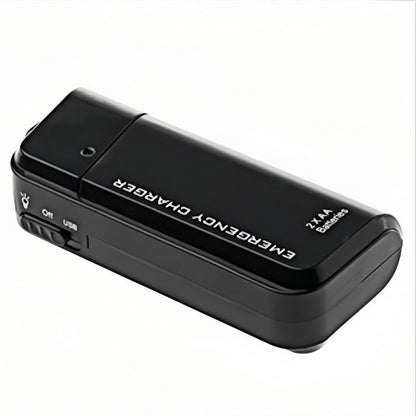 ⚡Portable Emergency Phone Charger - Battery Powered 🔋 Power Bank with LED Flashlight