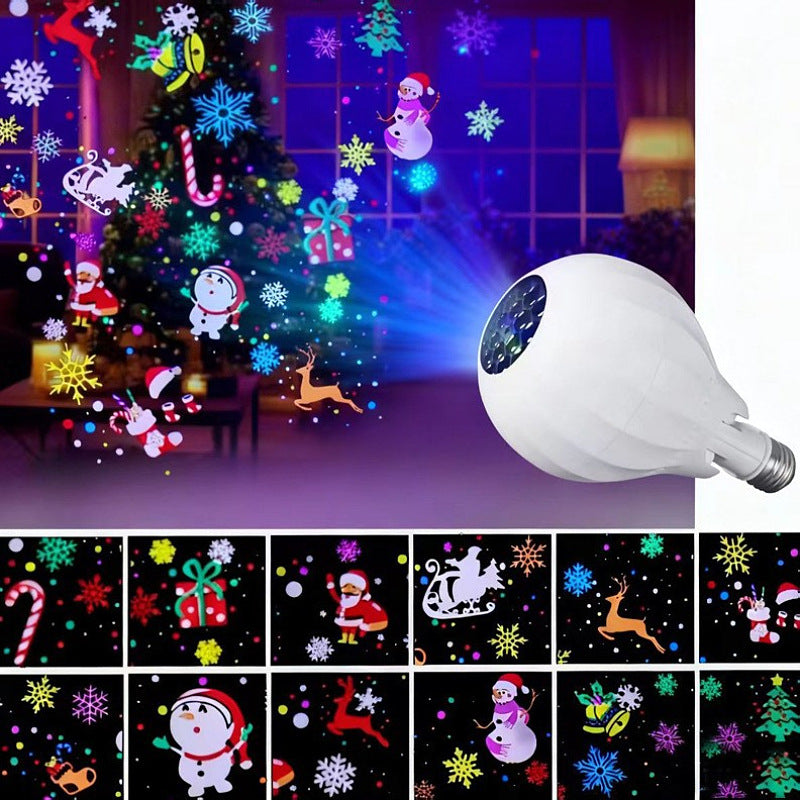 🎁2026 New Arrivals 50% OFF💥Rotating Christmas Projector Bulb | 16 Patterns!!!