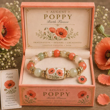 ✈️Last Day 50% OFF✨🌸 Birth Flower Blessing Bracelet | 2026 Limited Edition Only 8 Left