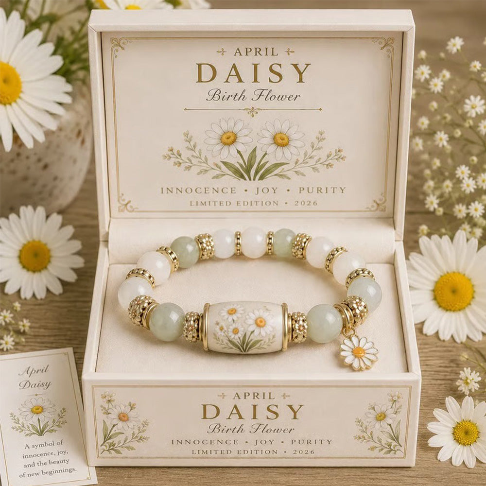 ✈️Last Day 50% OFF✨🌸 Birth Flower Blessing Bracelet | 2026 Limited Edition Only 8 Left