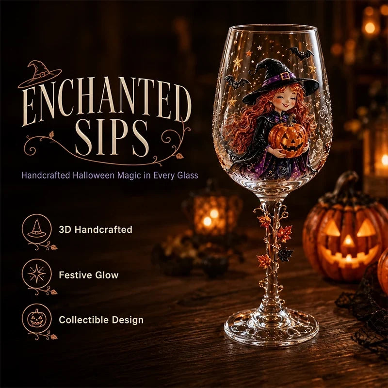 🎃 3D Halloween Goblet – Spooky Stemmed Glass