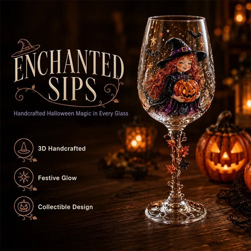 🎃 3D Halloween Goblet – Spooky Stemmed Glass